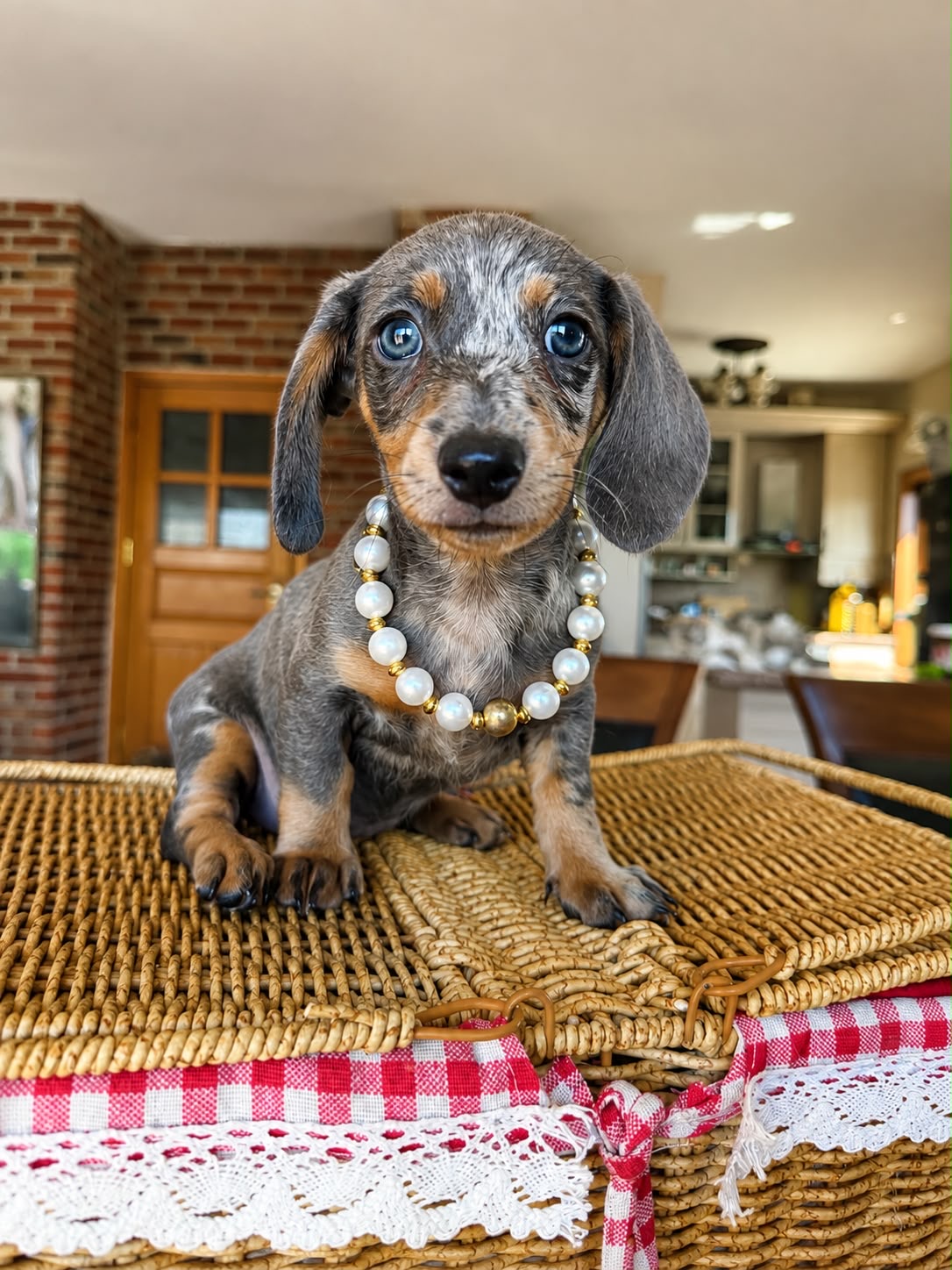 Blue adlı Dachshund yavrusunun güncel fotoğrafı